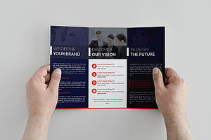 Clean Modern Trifold Brochure