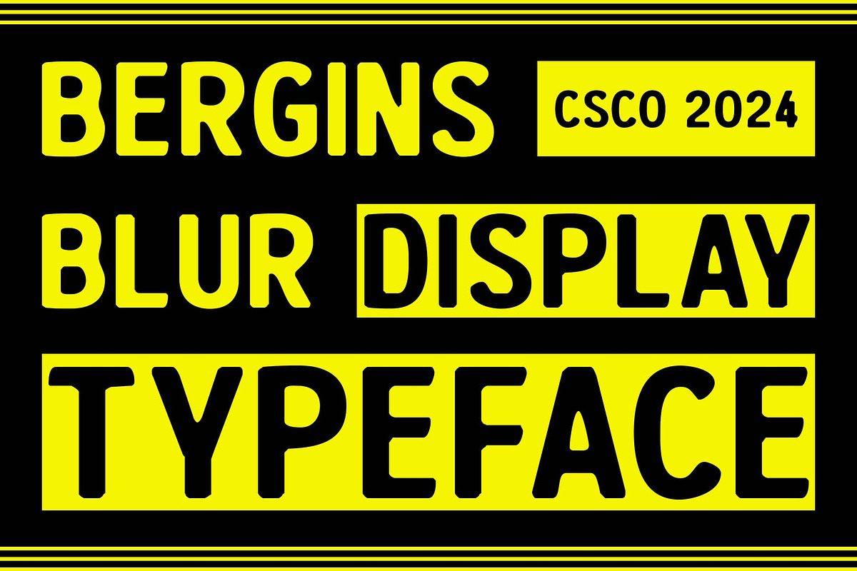 Bergins Blur, a Sans Serif Font by Craft Supply Co. (Photo 1 of 8)