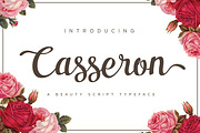 Casseron - Lovely Script Typeface, a Script Font by Patria Ari (P4tcreativa) (Thumbnail 1 of 9)