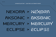 Hyperstelar – Futuristic Font, a Sans Serif Font by Vampstudio (Thumbnail 7 of 13)