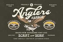 Anglers Harbor Vintage Font Duo