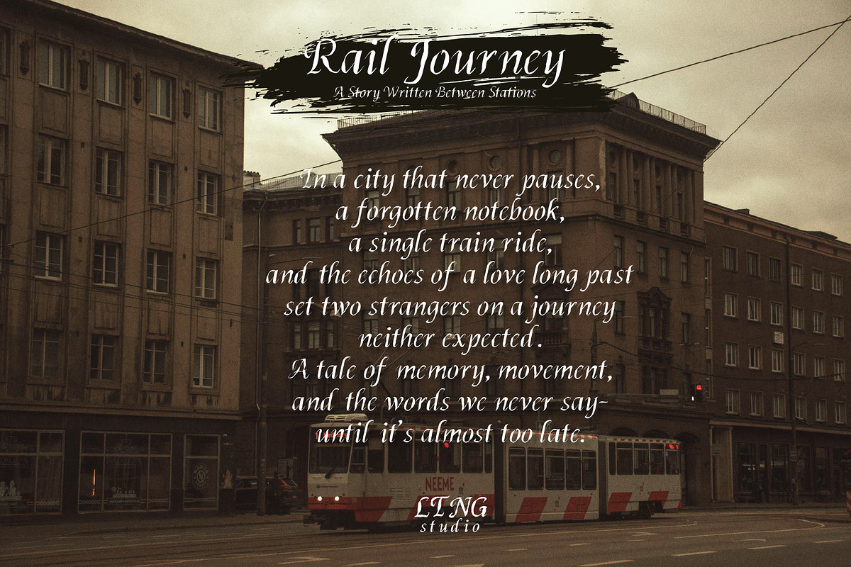 Rail Journey Script, a Script Font by LTNG STUDIO (Photo 7 of 9)