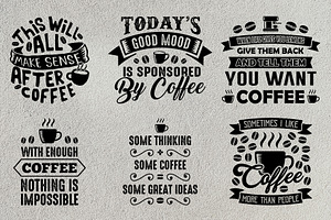 Coffee Quotes V9 SVG DXF PNG EPS