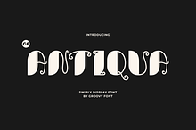 GF Antiqua - Swirly Display Font