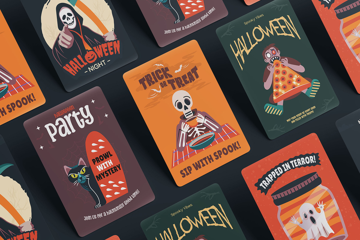 Halloween Stickers Collection, an Emoji Icon by Brickclay (Photo 3 of 8)