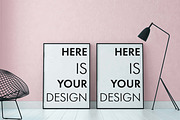 4 mockups interior loft style, a Print Template by FilL239 (Thumbnail 2 of 9)