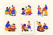 Family Illustration Art Set, a Person Illustration by Brickclay (Thumbnail 8 of 9)