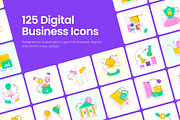 Digital Business Icons, an Outline Icon by Vectors Market (Thumbnail 1 of 12)
