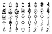 Celestial Witchcraft Line Art, a Decorative Illustration by DENIDigitalArtSudio (Thumbnail 5 of 8)