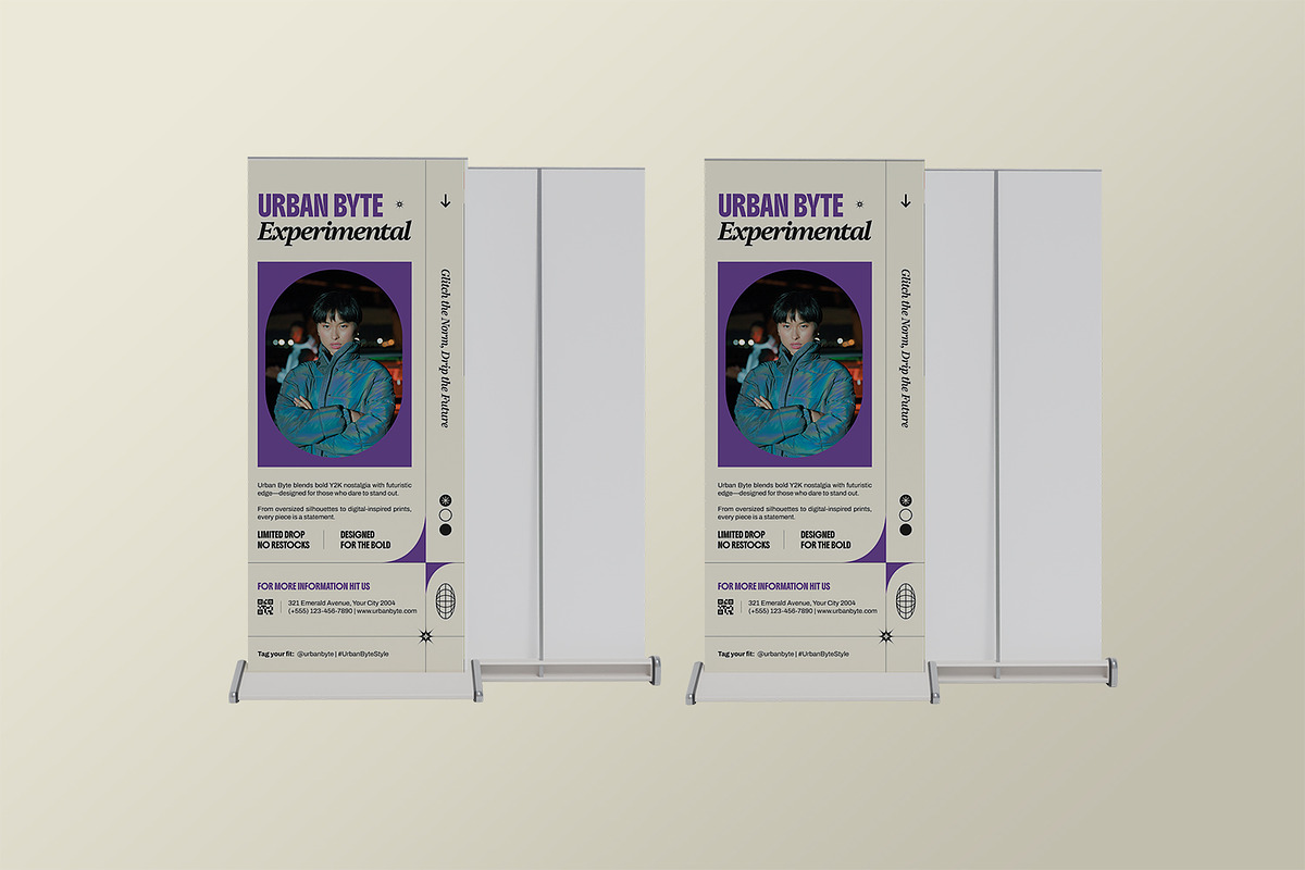 Urban Byte - Roll Up Banner, a Print Template by StreaksideStd (Photo 2 of 3)