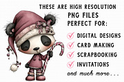 Whimsical Panda Christmas Clipart, an Illustration by Libby Wishes (Thumbnail 7 of 7)