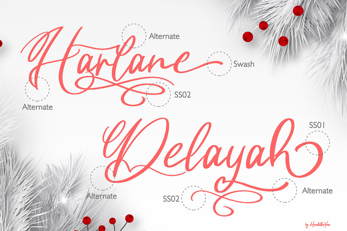 Harlane, a Handwritten Font by HandletterYean (Photo 10 of 11)