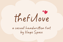 thefiLove Casual Handwritten Font