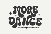 More Dance - Retro Display Font, a Handwritten Font by SaktiAvellin (Thumbnail 1 of 6)