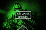 Duo-Green Duotone Photoshop Action, an Action Add-On by Claudiu Gabriel (Thumbnail 1 of 6)