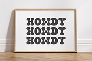 Kinder Howdy - Retro Display Font, a Handwritten Font by SaktiAvellin (Thumbnail 3 of 8)
