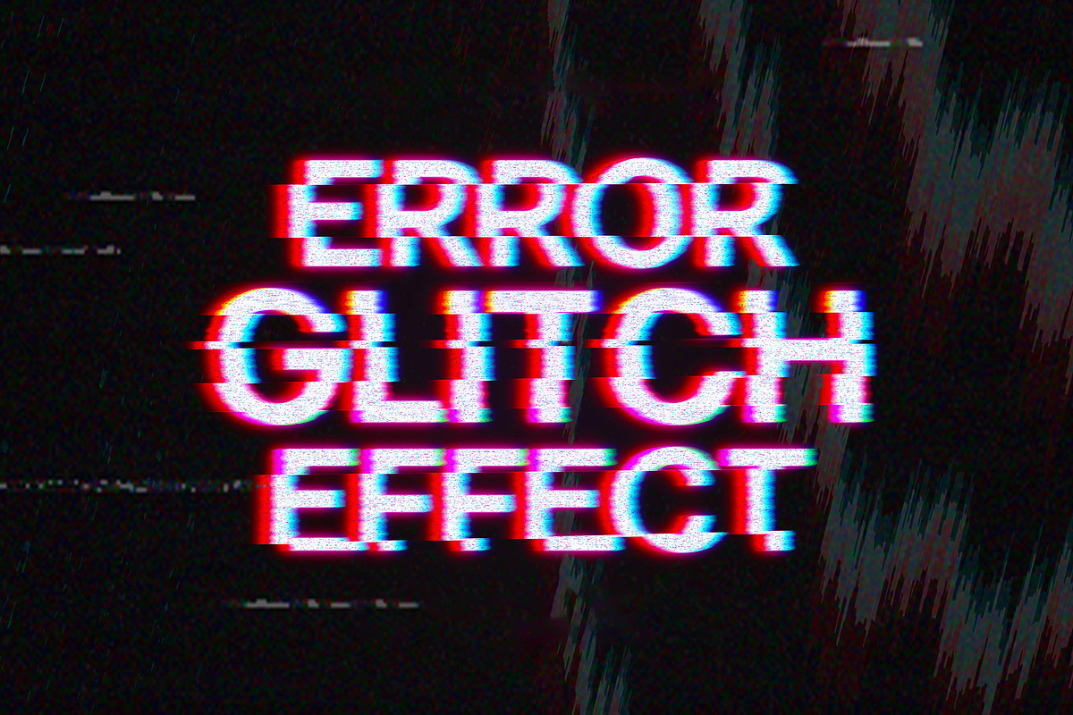 Error Glitch Text Effect, a Layer Style Add-On by Design Squad (Photo 4 of 5)