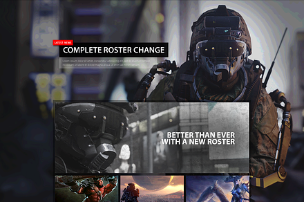 e-Sports Organization Website Design