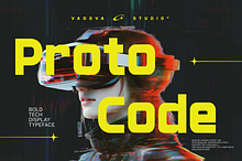 Proto Code Bold Tech Typeface Font