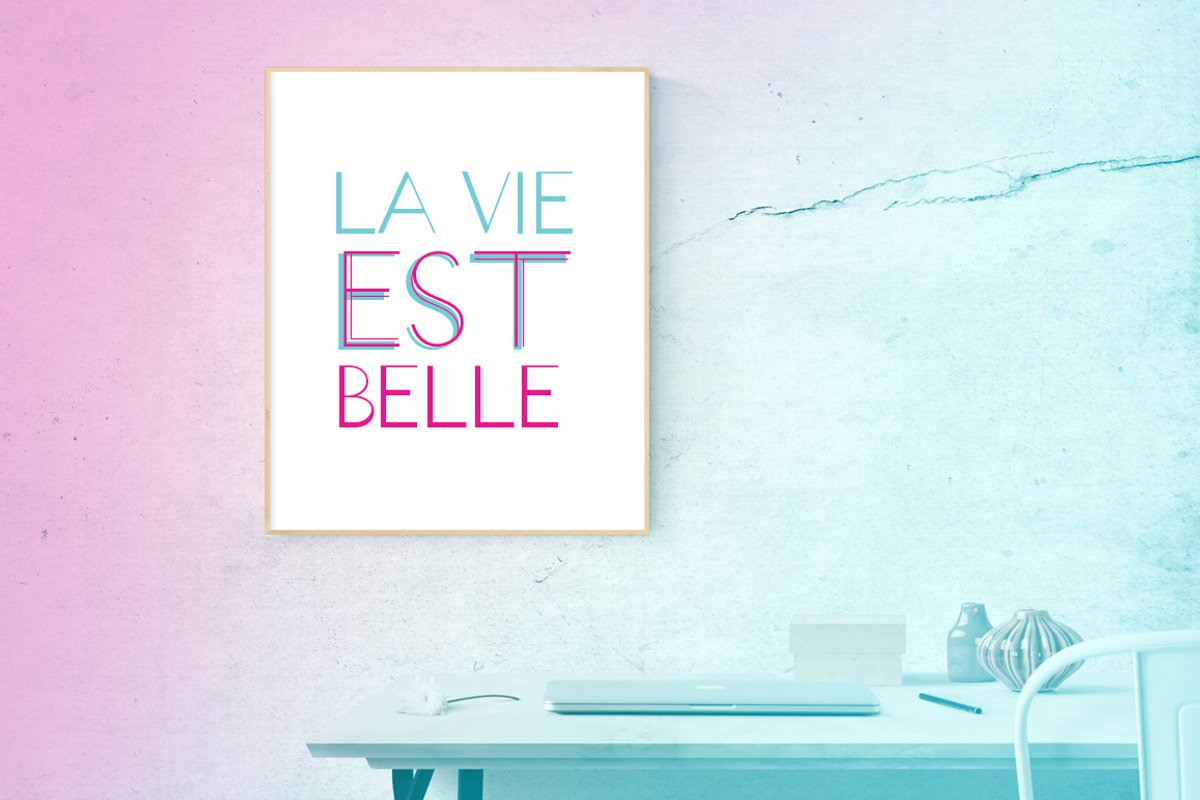 Levo Sans 3 Layered Font preview 5