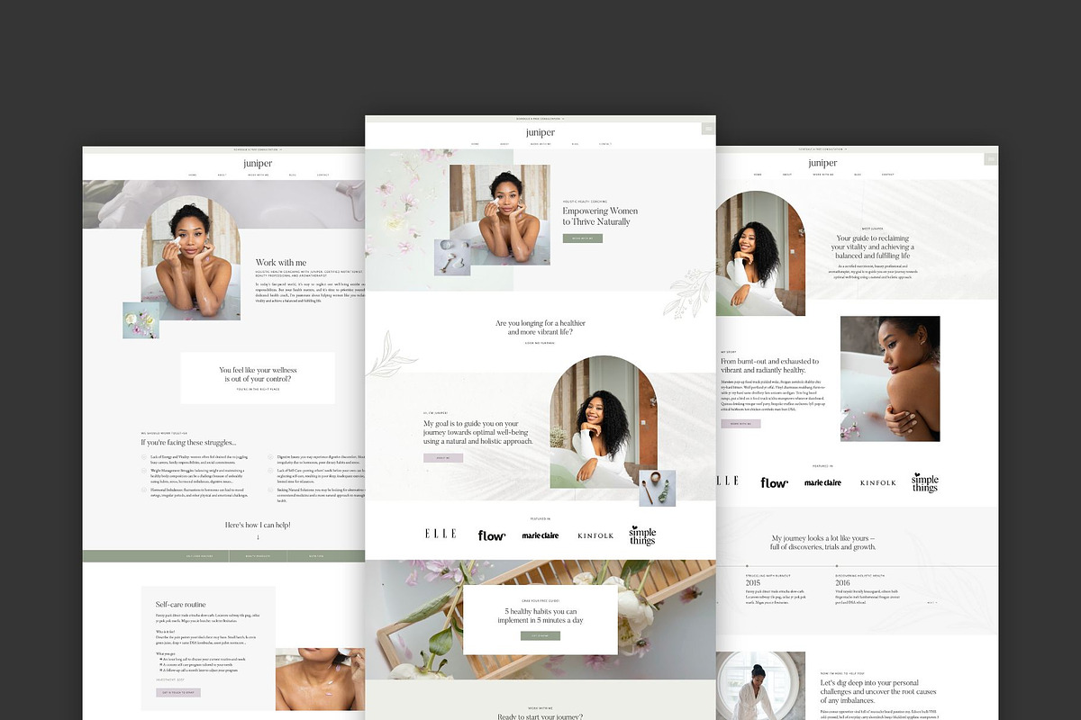 Juniper: Showit website template, a Templates & Theme by Aspen Creative Studio (Photo 2 of 4)