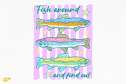 Preppy Summer Animals Hand Drawn, an Animal Illustration by LemonDesign (Thumbnail 4 of 9)