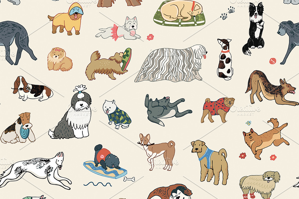 Funny Dogs, an Animal Illustration by GooseFrol (Photo 11 of 14)