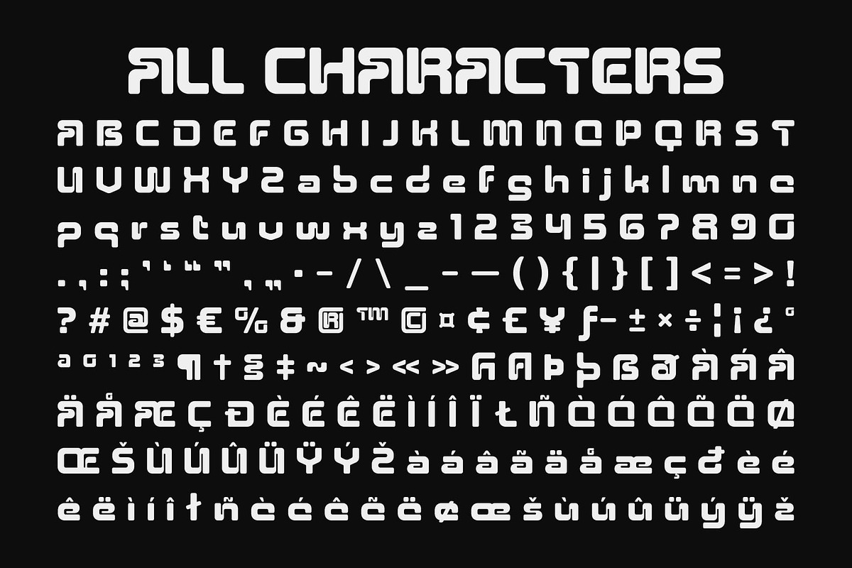 CS Visible – Futuristic Font, a Sans Serif Font by Craft Supply Co. (Photo 8 of 8)