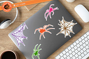 8 Web & Spider Stamp Brushes, a Brush Add-On by vectstudio (Thumbnail 7 of 10)