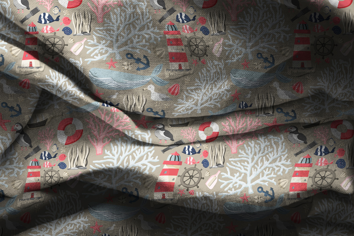 Mermaids. Patterns, a Pattern Graphic by helgascandinavus (Photo 6 of 8)