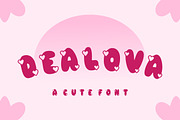 Dealova - Cute Font, a Sans Serif Font by Limited.studio (Thumbnail 1 of 6)