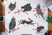 Ink animals, an Animal Illustration by CGterminal (Thumbnail 1 of 7)