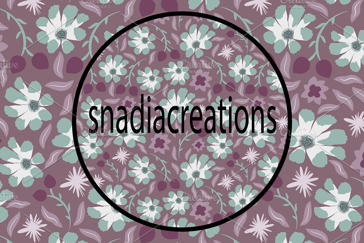 Ditsy floral, a Pattern Graphic by snadiacreations (Photo 4 of 4)
