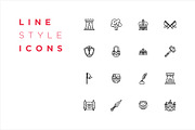 Kingdom Age Icons Set, an Outline Icon by AnimusStudio (Thumbnail 2 of 5)
