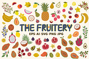 Modern Tropical Fruits Collection, an Object Graphic by IRSYART (Thumbnail 1 of 13)