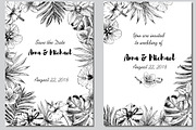 Tropical flowers and leaves, an Illustration by Elena Dorosh (Thumbnail 3 of 7)