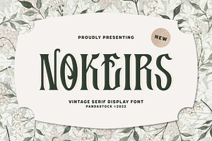 Nokeirs - Decorative Vintage, a Serif Font by Imoodev