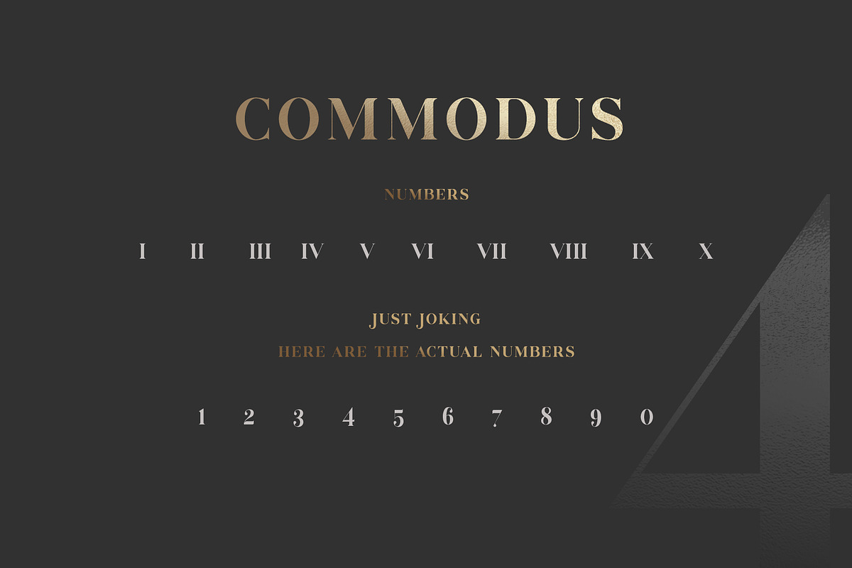 Commodus - All Caps Serif Typeface preview 5