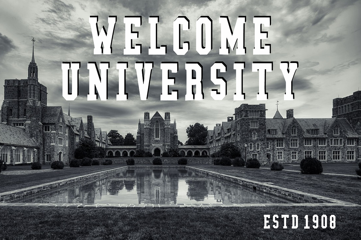 College Project, a Font by Limited.studio (Photo 2 of 7)