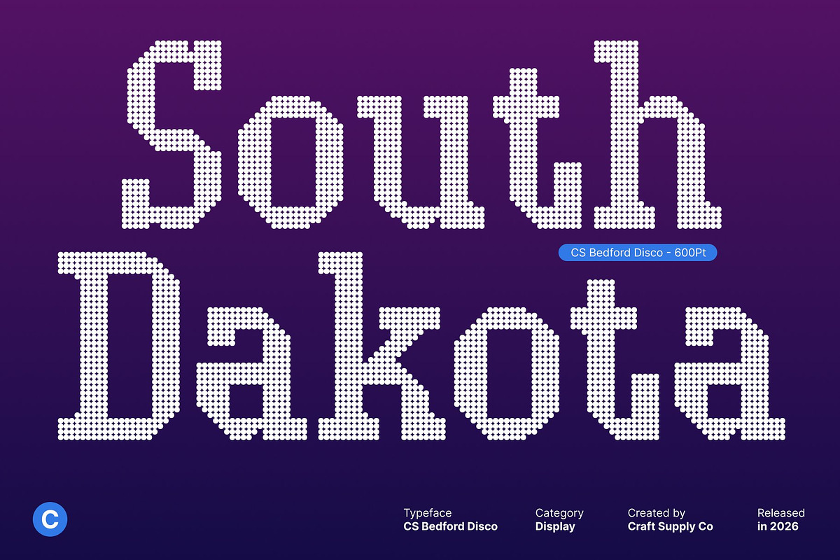 CS Bedford Disco, a Slab Serif Font by Craft Supply Co. (Photo 2 of 8)