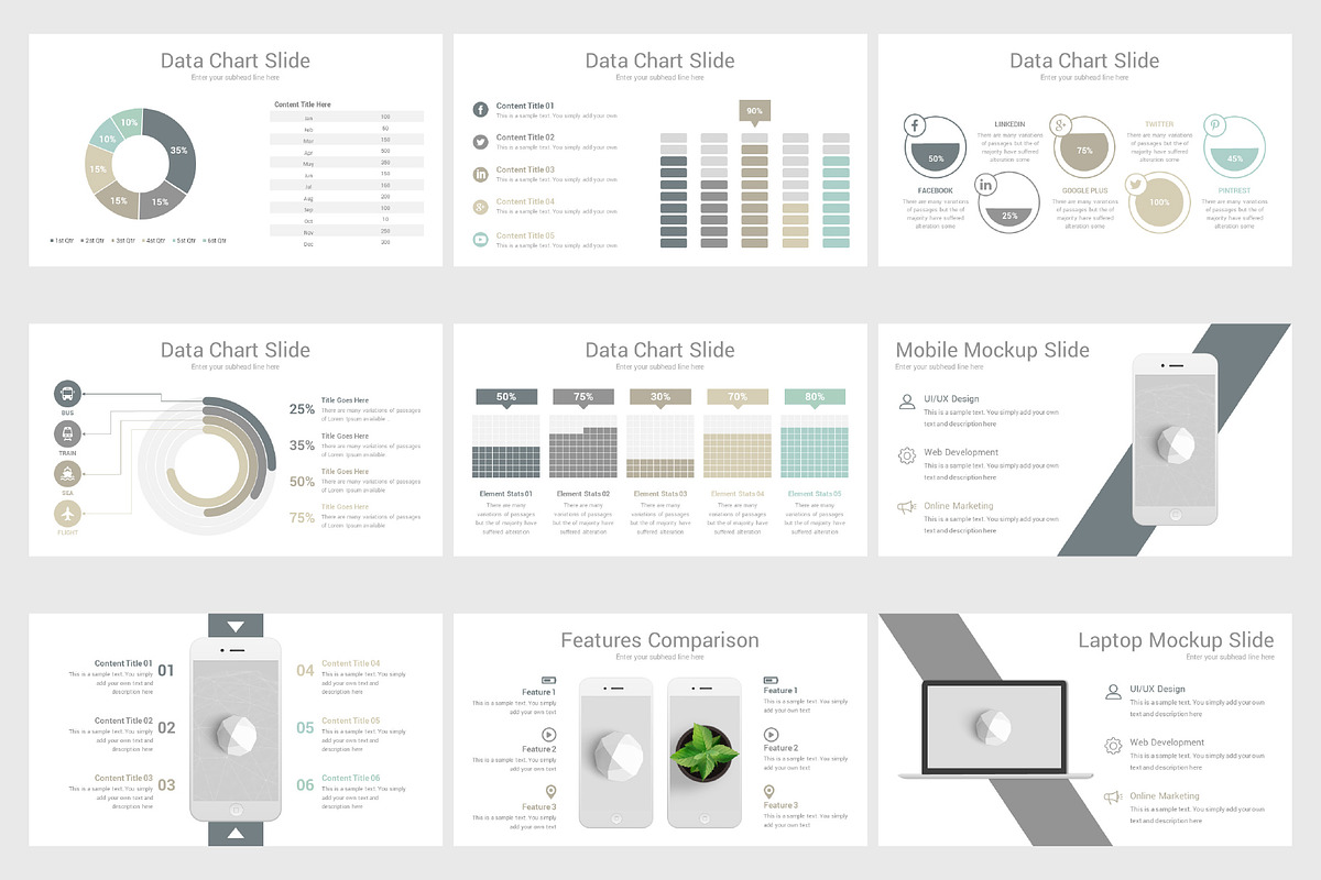 Modern Google Slides Template, a Presentation Template by SlideSalad (Photo 14 of 17)