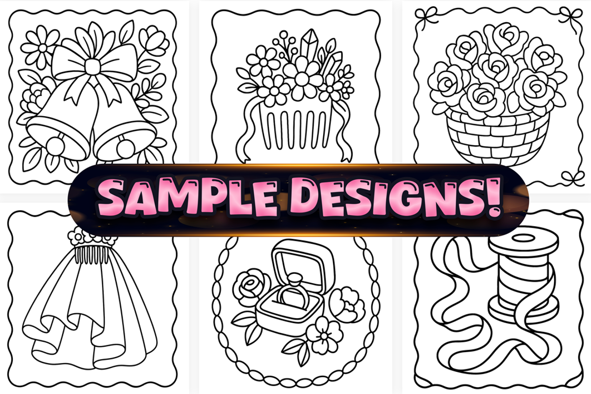 Easy Flower Girl Coloring Pages, a Decorative Illustration by Craftsbeefy (Photo 2 of 4)