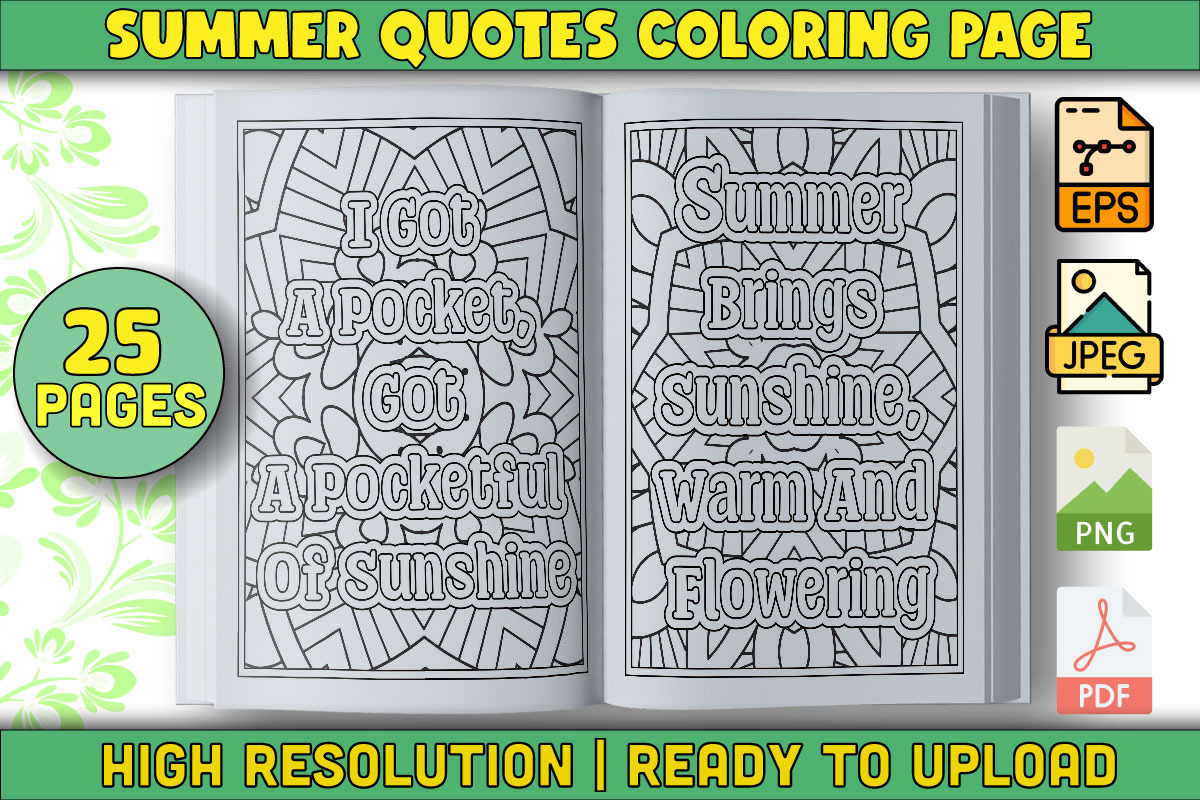 1000 Quotes Coloring Pages, an Object Graphic by protabsorkar11 (Photo 6 of 22)