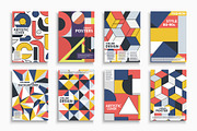 Abstract color retro covers., a Brochure Template by ExpressShop (Thumbnail 1 of 5)