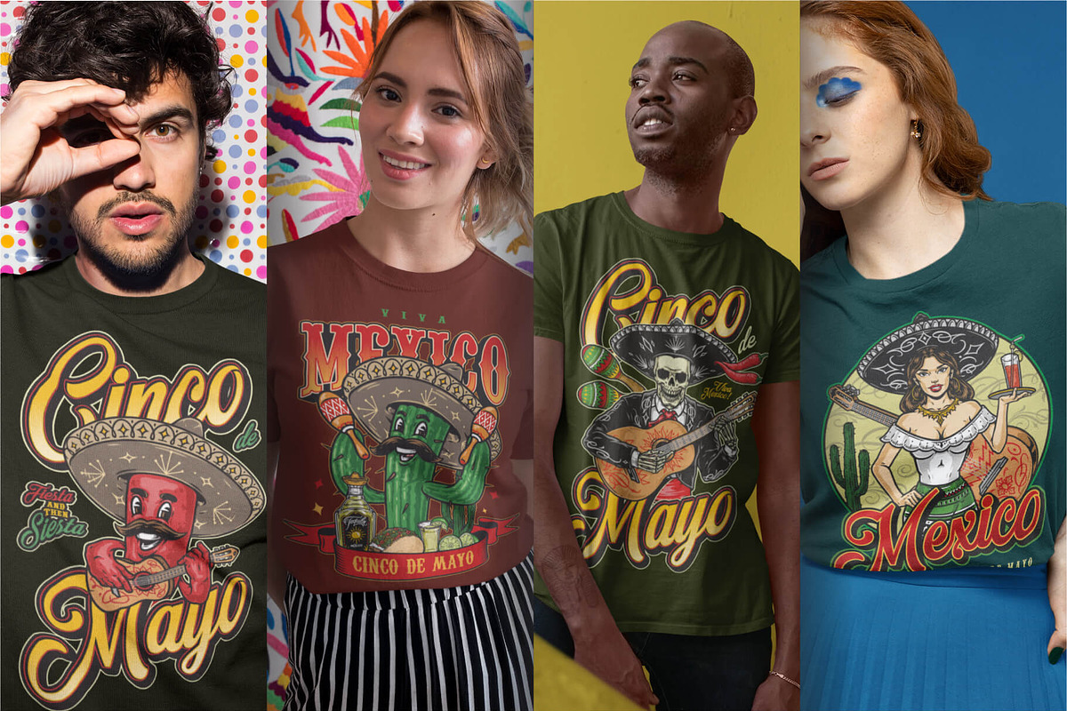 Cinco de Mayo t-shirt designs, a Branding & Logo Template by DGIM studio (Photo 12 of 12)