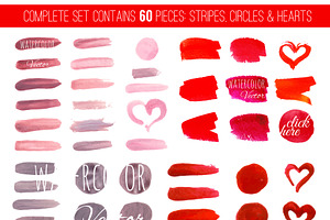 Valentine's day disign elements