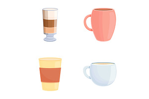 Frappe Icons Set Cartoon Vector