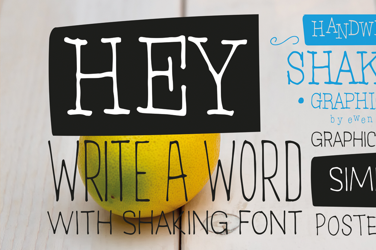 Shaking package, a Handwritten Font by La Boite Graphique (Photo 8 of 9)