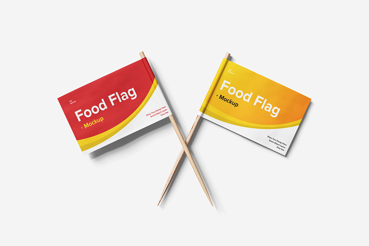 Food Flag Mockup, a Product Mockup by MrLetters (Photo 2 of 5)