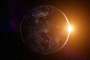 Planet earth sunrise stock photo containing earth and sunrise